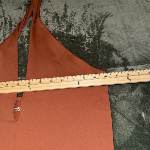 Abercrombie & Fitch Soft A&F Collection Rust Brown Bodysuit Top Women's Size L - Picture 8 of 9